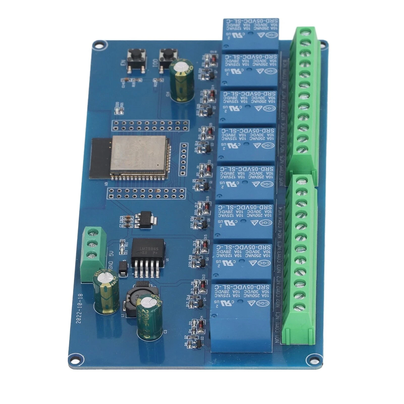 8 Channel Relay Module ESP32 WiFi Wireless Control BLE Development Board ESP32-WROOM-32E DC 5~30V — view 5
