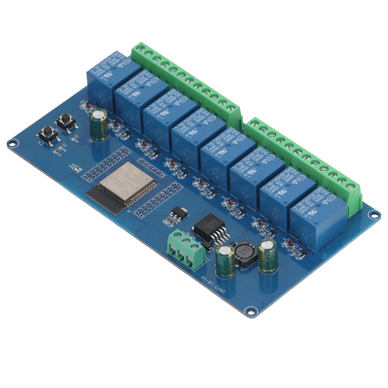 8 Channel Relay Module ESP32 WiFi Wireless Control BLE Development Board ESP32-WROOM-32E DC 5~30V — view 7