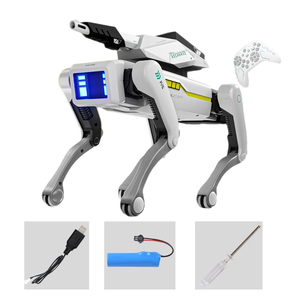 8006 Smart Robotic Dog AI Programming Multiple Modes Remote Control Interactive Intelligent Pet Robot with Turret Water Bullet Shooter for Kids — view 3