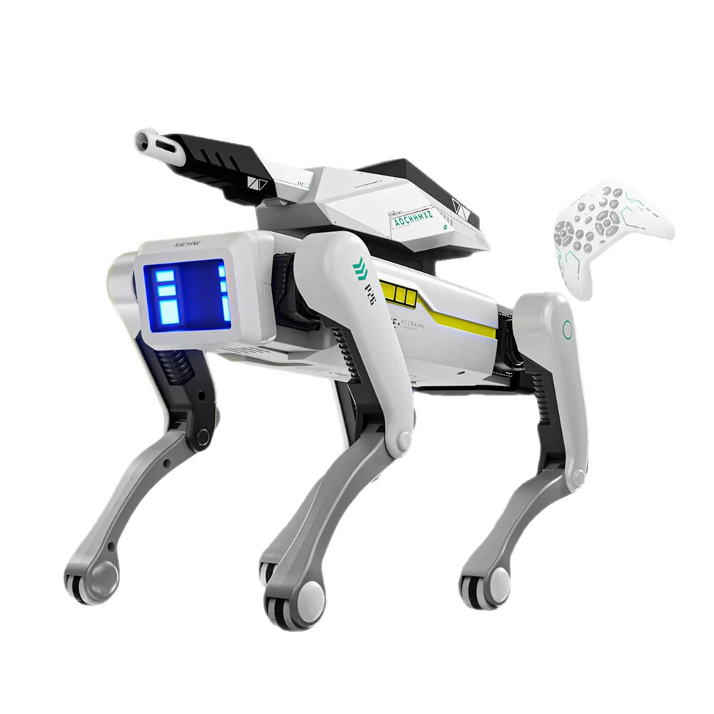 8006 Smart Robotic Dog AI Programming Multiple Modes Remote Control Interactive Intelligent Pet Robot with Turret Water Bullet Shooter for Kids — view 8