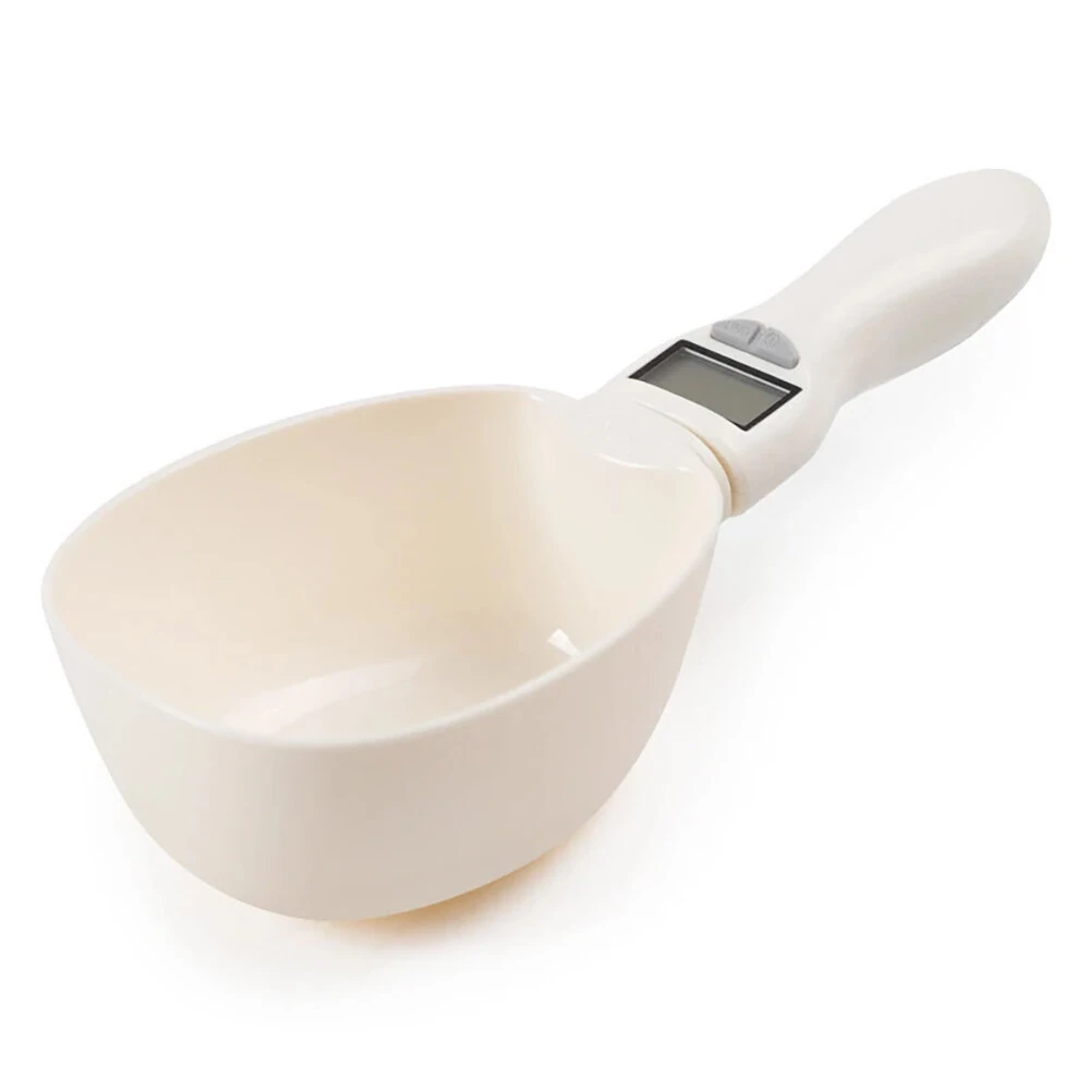 800g/1g Kitchen Scale Spoon Measuring Spoon Cup Portable with LED Display Pet Food Weighing Cup for Dogs and Cats Feeding Bowl — view 6