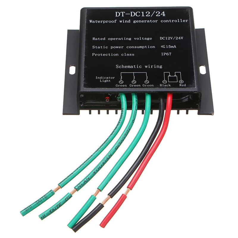 800W 12V/24V Wind Turbine Generator Battery Charge Controller Regulator — view 2