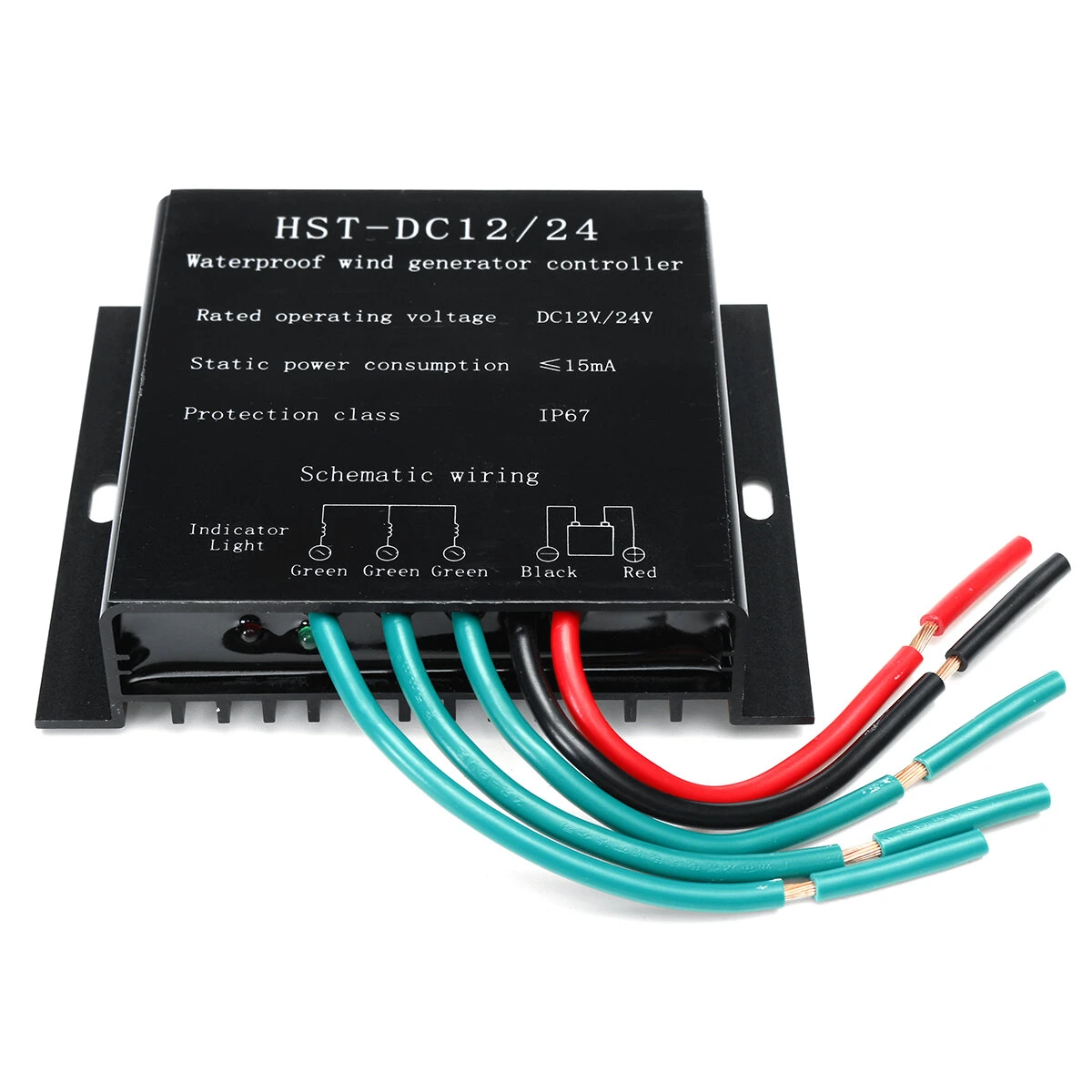 800W 12V/24V Wind Turbine Generator Battery Charge Controller Regulator — view 4