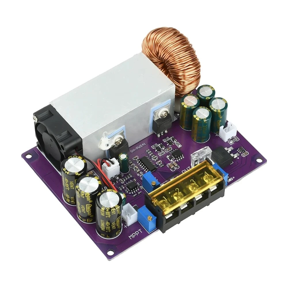 800W Adjustable Buck Module MPPT Solar Charge Controller DC18-90V Input DC2-60V Output Lithium Battery Charging Solar Panel System — view 2