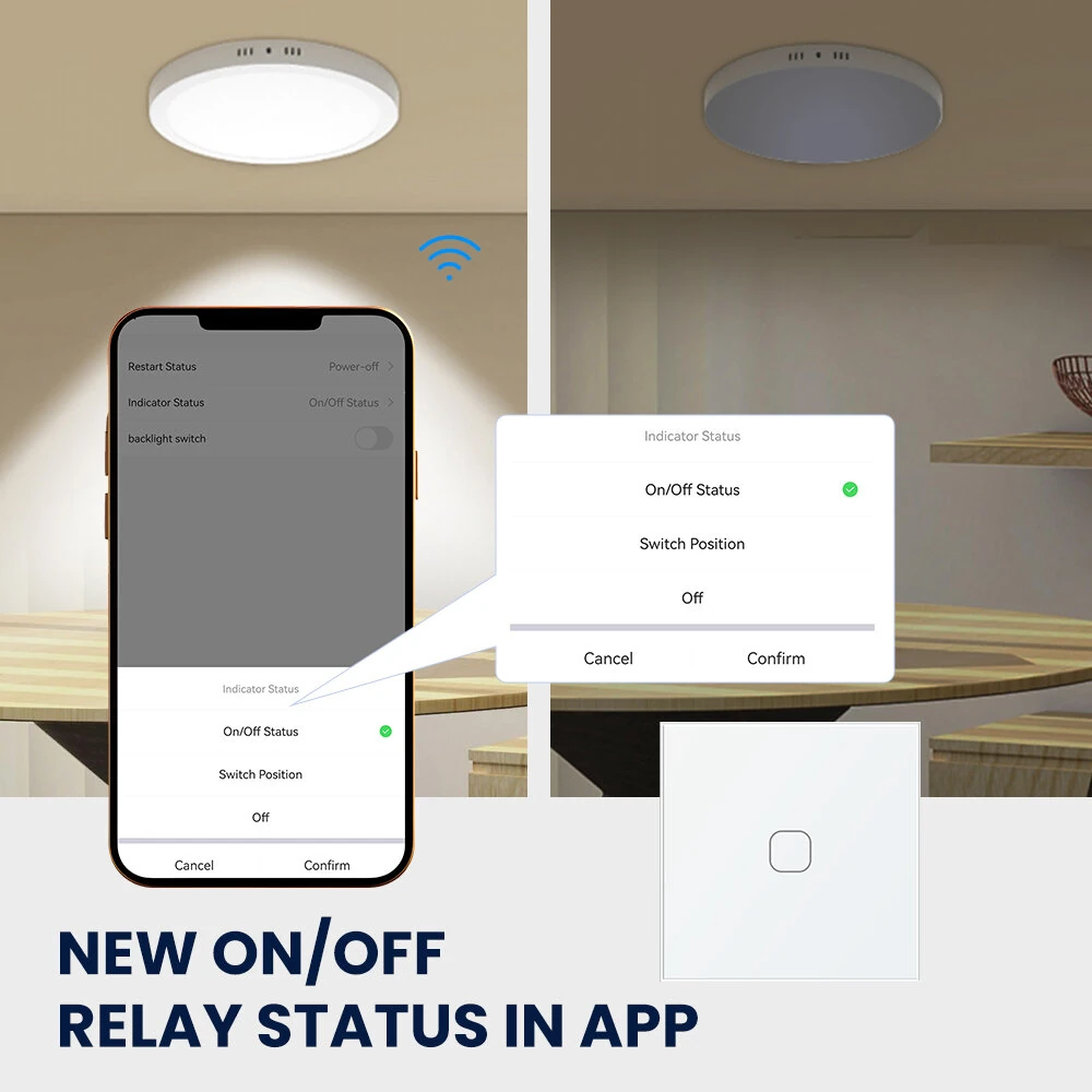 86 Type Tuya WiFi Touch Smart Switch Voice Control APP Control Timer Function Work with Amazon Alexa Google Assistant [Neutral Wire] — view 3