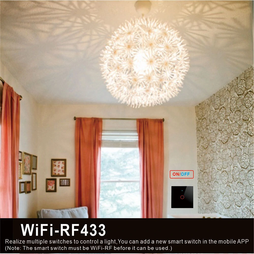 86×86 EU Type Tuya WiFi Smart Panel Switch Remote Phone Control Timing Setting RF433 Support Alexa Google — view 4