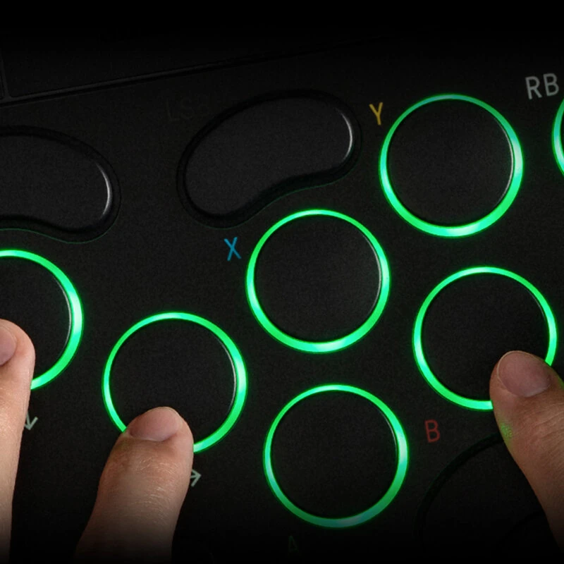 8Bitdo Arcade Controller Xbox Edition Dual Mode Game Controller 1.1mm Rapid Trigger with Full Large Mechanical Buttons No Joystick Hot Swappable SOCD Cleaning RGB Lighting Customizable Fighting Wireless Arcade Game Controller — view 6