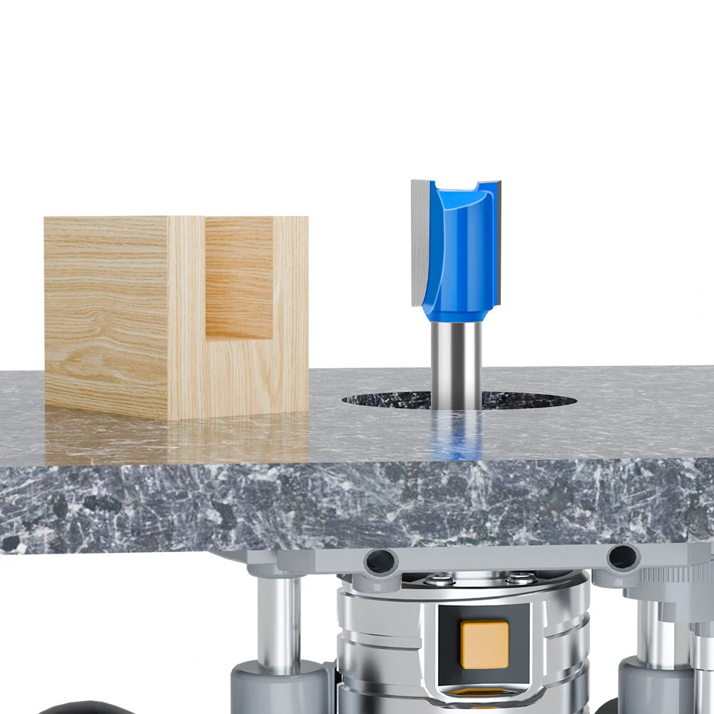 8mm Shank Straight Router Bit 20mm Cutting Length 6/8/10/12/14/18/20mm Cutting Diameter Carbide Tipped Double Flute Straight Cut Router Bits — view 4