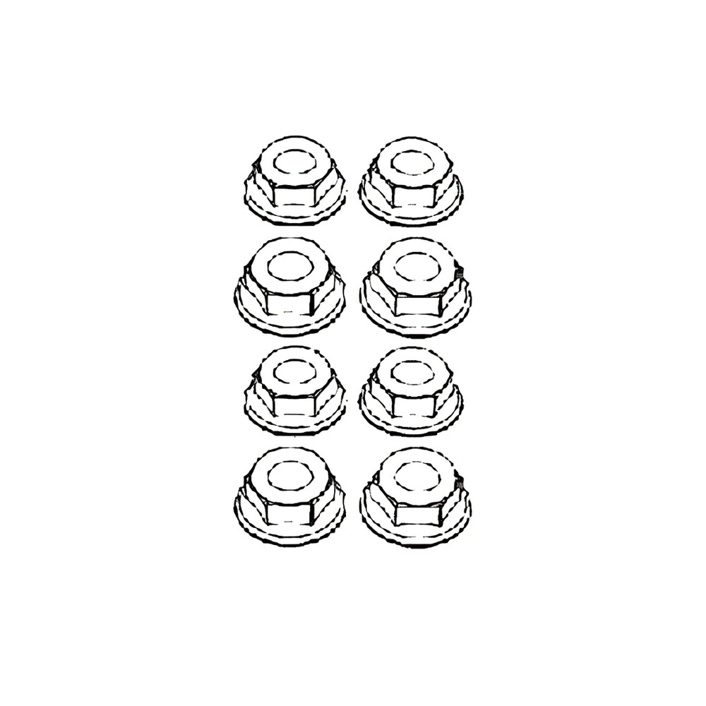 8PCS MJX 14210 1/14 RC Car Spare Parts M4 Nuts — view 2
