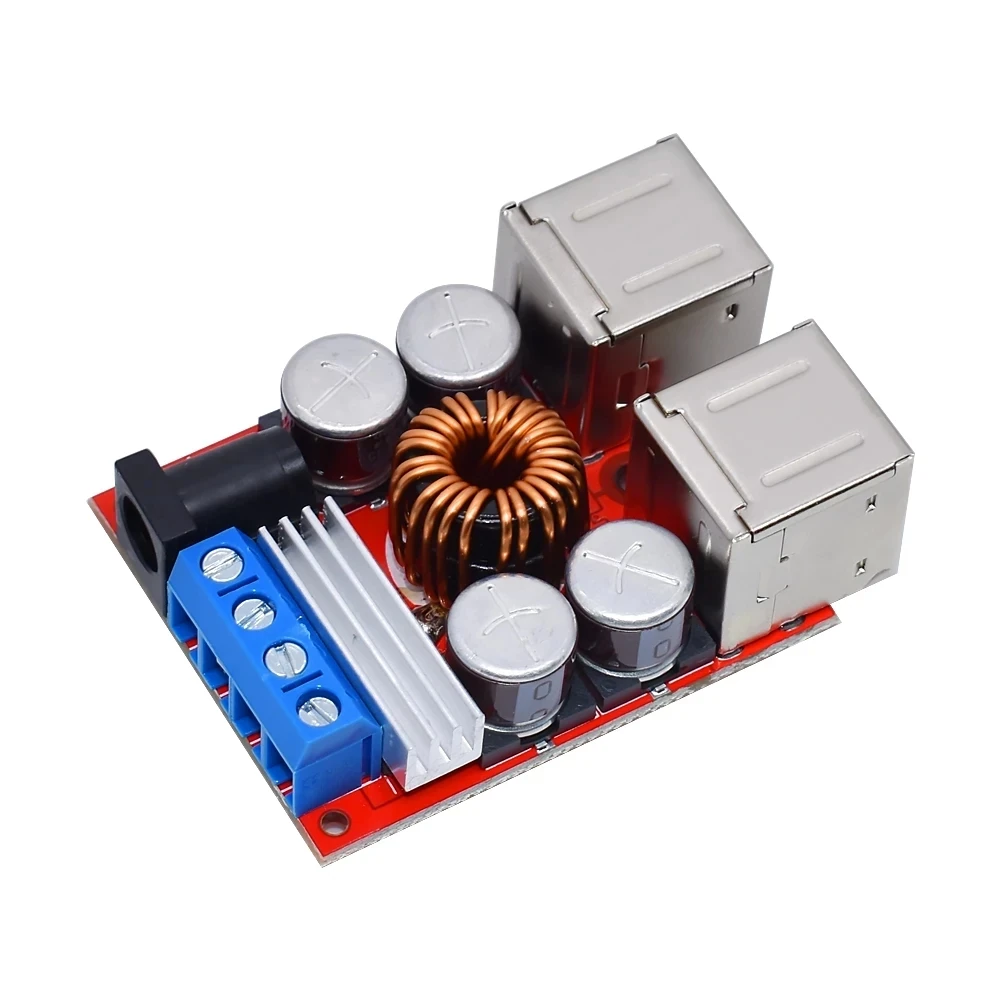 8V 35V To 5V 8A Power Supply Step-down Module 4 Port Hub USB Charger Module For Android Mobile Phone Car Charger — Pricio