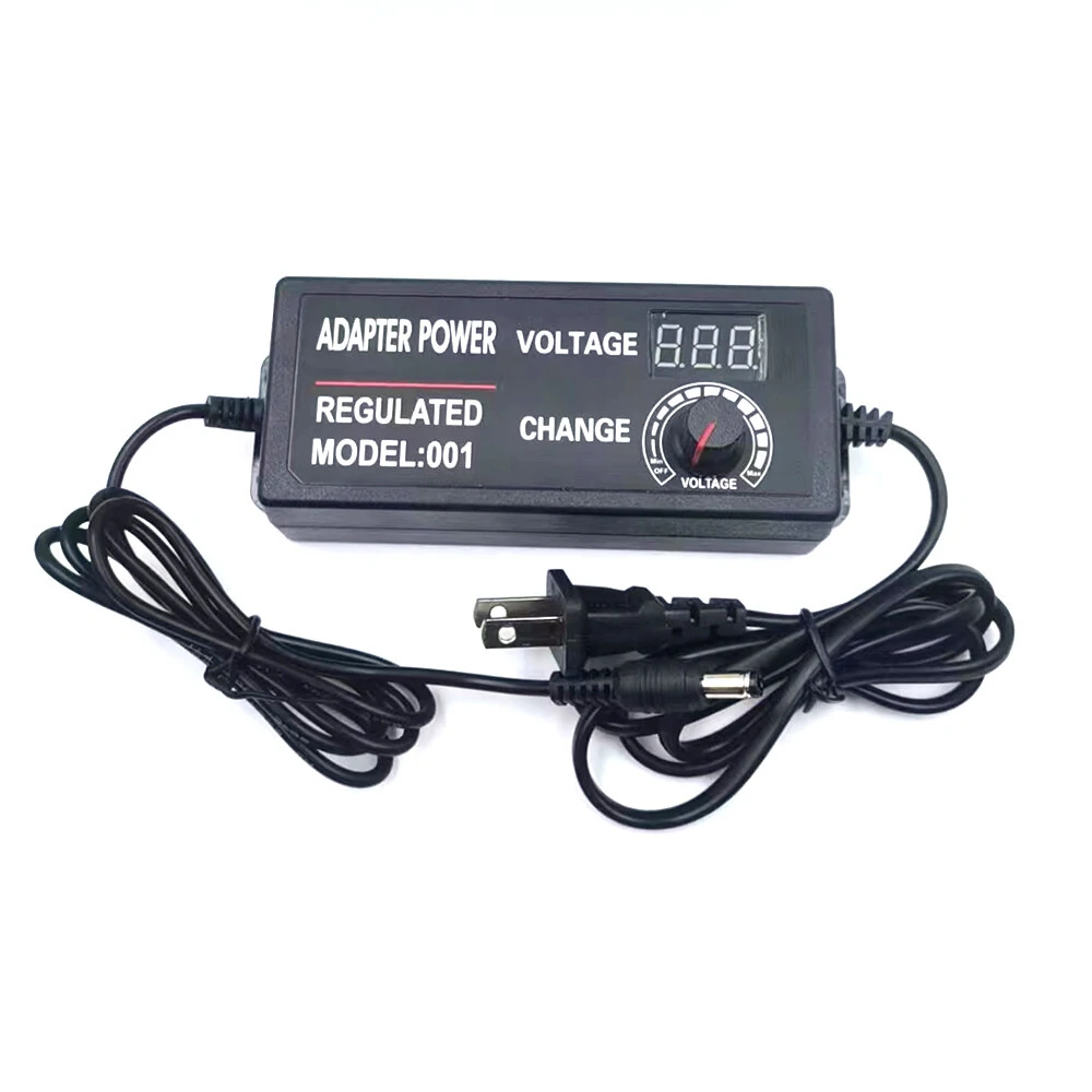 9-24V2A Adjustable Voltage Adapter with Clear Display Universal Input 100-240V High Efficiency Perfect for Various Devices Worldwide — view 2
