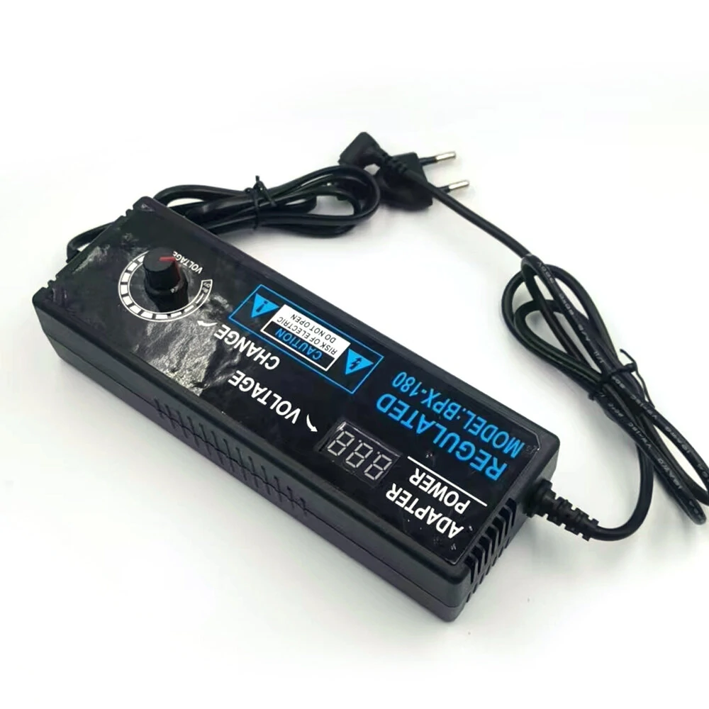 9-24V5A Adjustable Voltage Adapter with Clear Display Screen Universal AC Input 100-240V High Efficiency Power Supply Premium Materials for Stability and Durability Multiple Plug Options for Global Use — view 2