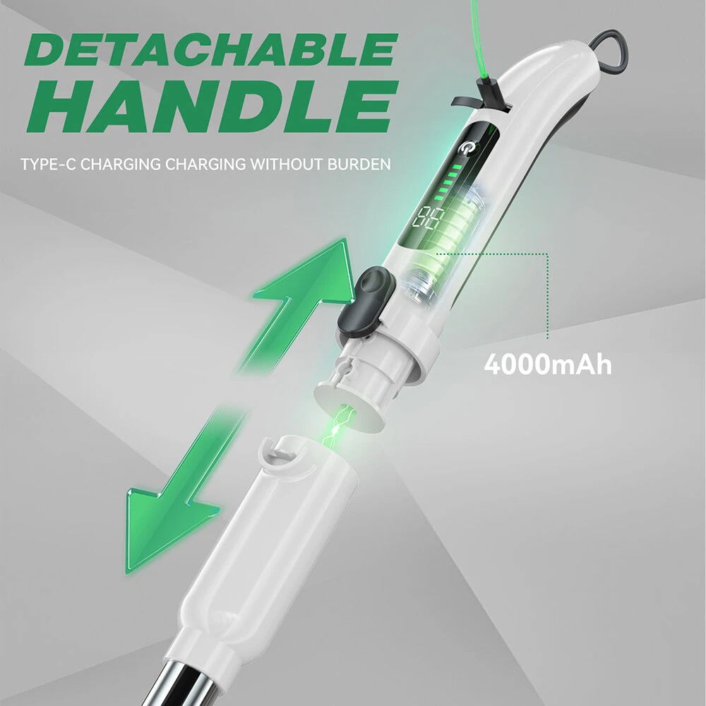 9-In-1 Multifunctional Electric Mop Handheld 3 Speed Cordless Electric Brush LCD Digital Display Electric Cleaning Brush — view 8