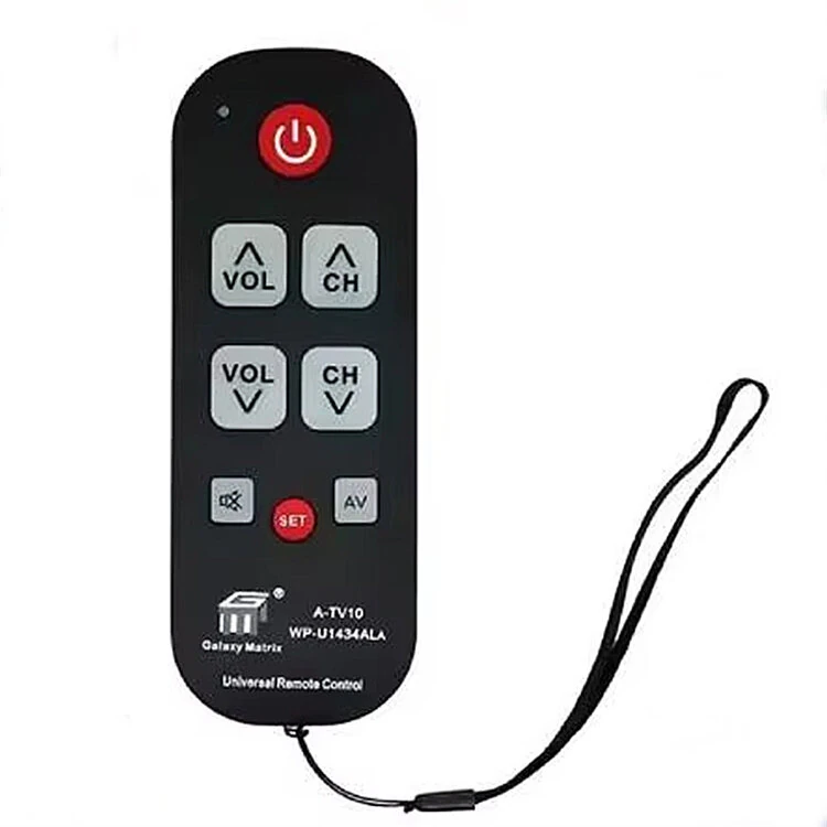 A-TV10 TV Remote Universal Controller Simple Waterproof Remote Control with LED Light for All TV Models — view 3