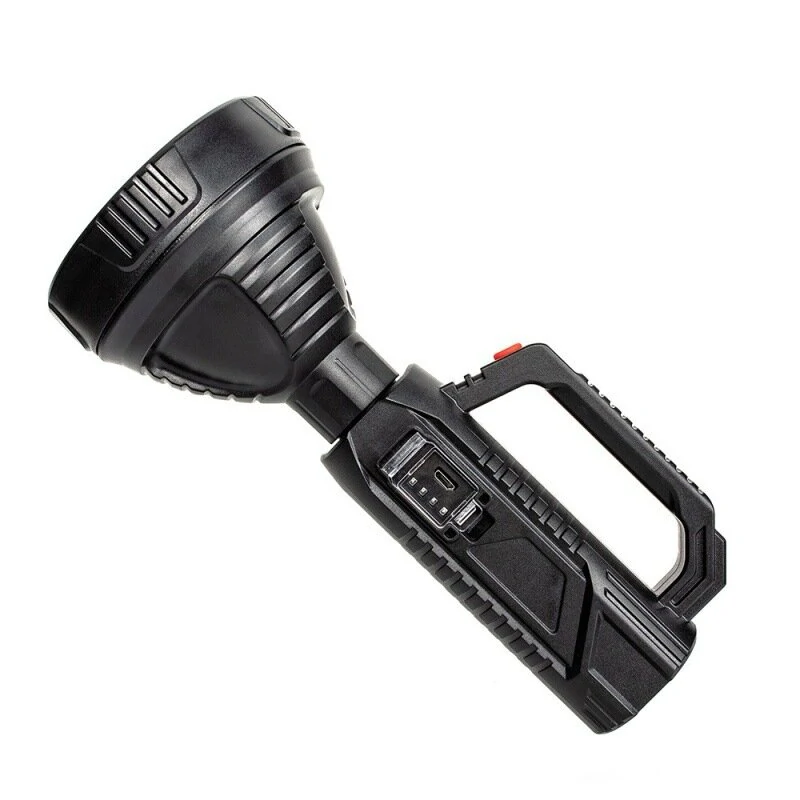 A08 Long Shoot Strong OSL Spotlight with 18650 Li-ion Battery USB Rechargeable＆Power Display LED Handheld Flashlight Home Tools — view 5