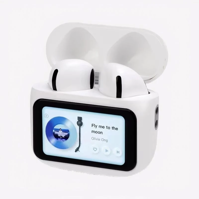 A11 Pro Wireless Bluetooth 5.4 Earphones Noise Reduction Calls Sports Semi-in-ear Headset 32 Hours Playback LED Screen Touch Earbuds — Pricio