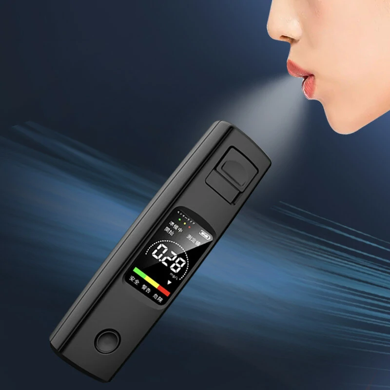 A20 Portable Alcohol Tester High Sensitivity Breathalyzer HD Display Non-contact Type-C Charging 200mAh Battery — view 5