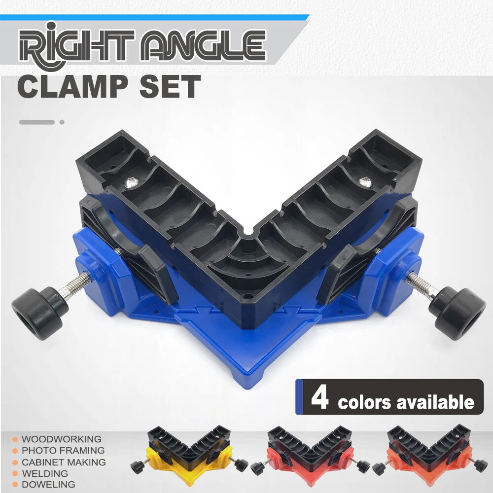 ABS Right Angle Woodworking Clamp Adjustable 90 Degree Corner Clamp Board Thickness 24-75mm for Photo Framing Cabinet Making Welding Furniture Assembly — view 4