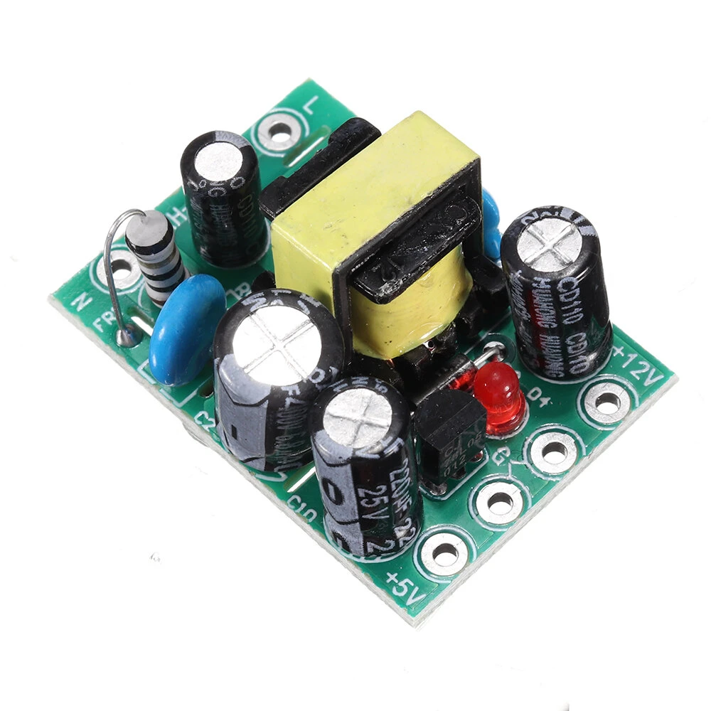 AC to DC Switching Power Supply Module AC-DC Isolation Input 110-220V Dual Output 5V/12V 100mA /500mA — Geekcreit