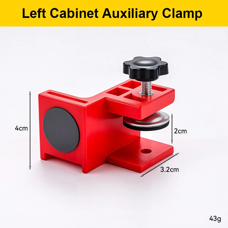 Adjustable Drawer Front Panel Installation Clamps Cabinet Hardware Jig Metal Cabinet Positioning Tool for Precise Fast Panel Fixing Woodworking Assembly — view 9