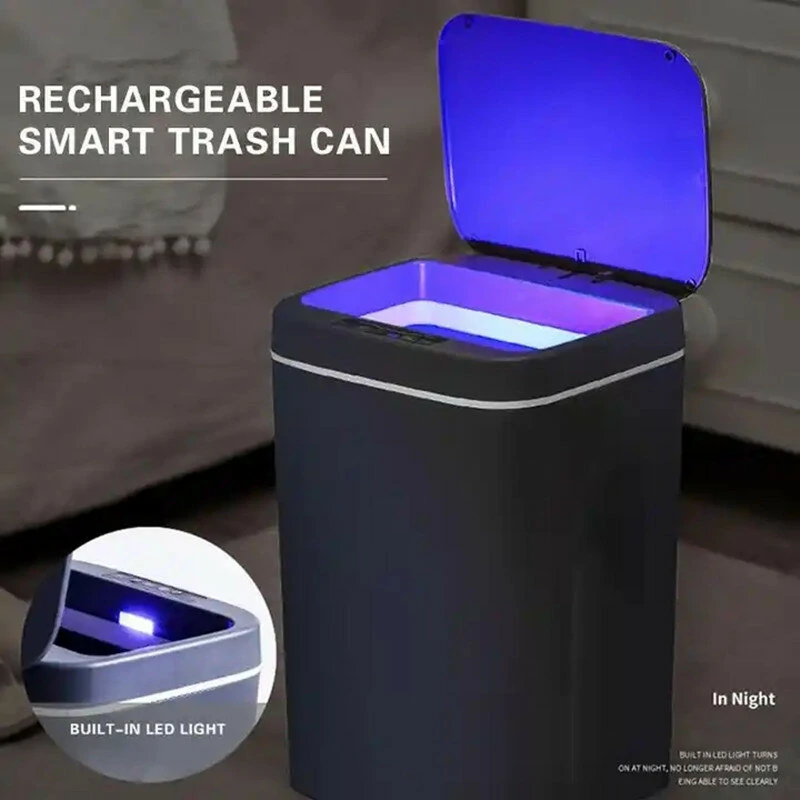 AGSIVO 16L Smart Induction Touchless Trash Can Waste Bin With Motion Sensor and Rechargeable Battery For Kitchen Bedroom Bathroom Office — view 5