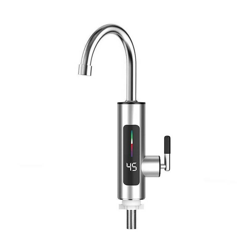 AGSIVO 3000W 220V Instant Electric Water Heater Faucet Tap Tankless LED Digital Display EU Plug for Kitchen Bathroom — AGSIVO