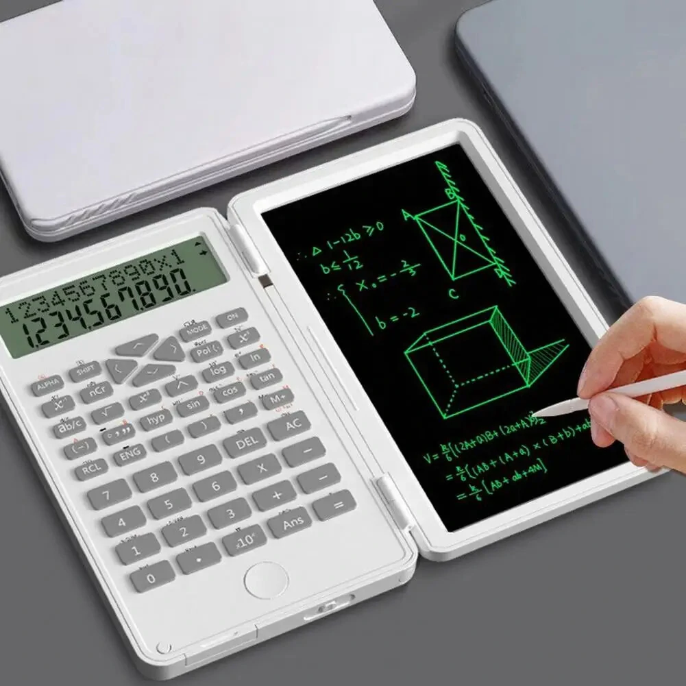 AGSIVO 6 Inches Scientific Calculator with LCD Writing Tablet and 240 Functions Professional Calculators for School Students Office Assistant — AGSIVO