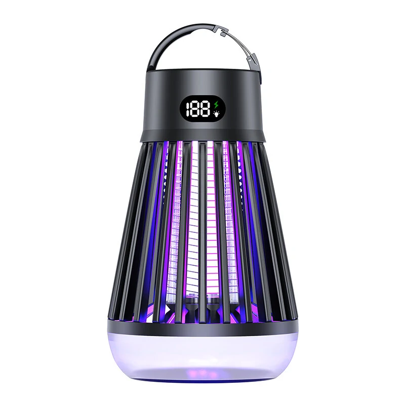 AGSIVO Cordless LED Digital Display Electric Mosquito Bug Zapper Mosquito Killing Lamp Fly Trap Camp Lamp with Rechargeable Battery for Indoor and Outdoor — view 2