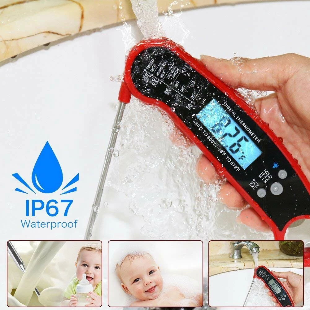 AGSIVO Fast Instant Read Digital Food Meat Thermometer Waterproof For BBQ Kitchen Cooking Grilling — view 7