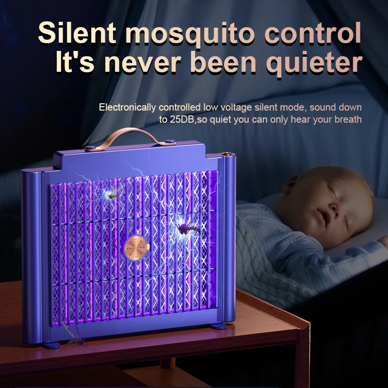 AGSIVO Large Cordless Rechargeable Electric Mosquito Bug Zapper Mosquito Killing Lamp Fly Trap with 1200mAh Rechargeable Battery For Indoors Outdoors Business — view 10