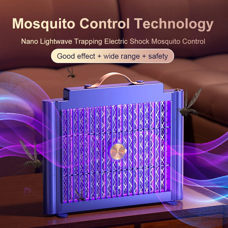 AGSIVO Large Cordless Rechargeable Electric Mosquito Bug Zapper Mosquito Killing Lamp Fly Trap with 1200mAh Rechargeable Battery For Indoors Outdoors Business — view 7