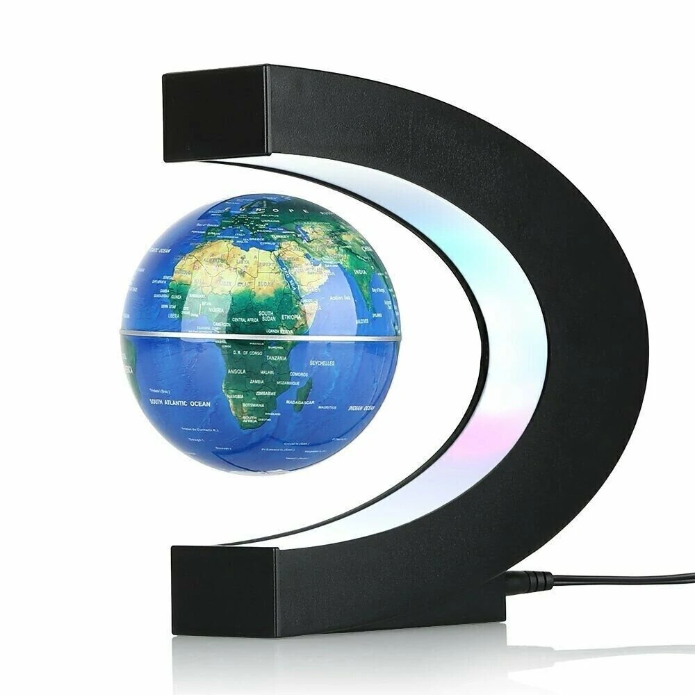 AGSIVO Magnetic Floating Levitating Globe World Map with LED light Educational Gifts for Kids Students Birthday Gifts Gadgets for Teens Christmas Gifts — AGSIVO