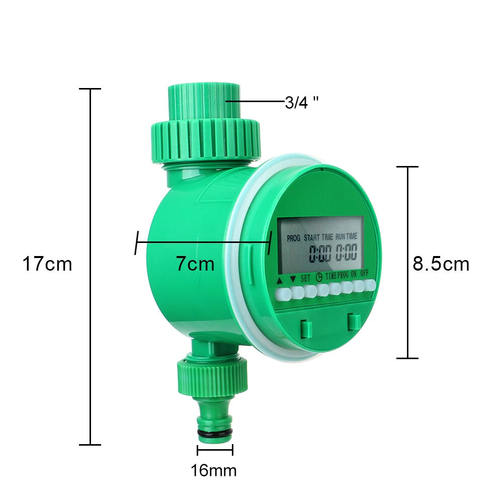 AGSIVO Sprinkler Timer Digital Automatic Water Timer Programmable Watering Irrigation Timer for Garden Hose Farmland Courtyard Greenhouse — view 9