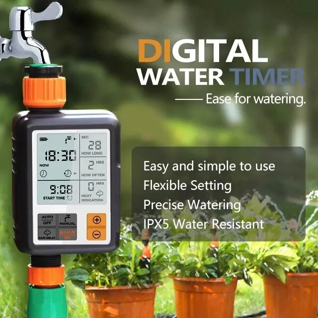 AGSIVO Sprinkler Timer Programmable Water Timer With Rain Delay for Garden Hose Automatic Watering System Waterproof Digital Irrigation Timer System — AGSIVO