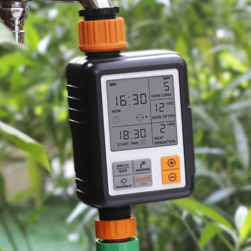 AGSIVO Sprinkler Timer Programmable Water Timer With Rain Delay for Garden Hose Automatic Watering System Waterproof Digital Irrigation Timer System — view 4