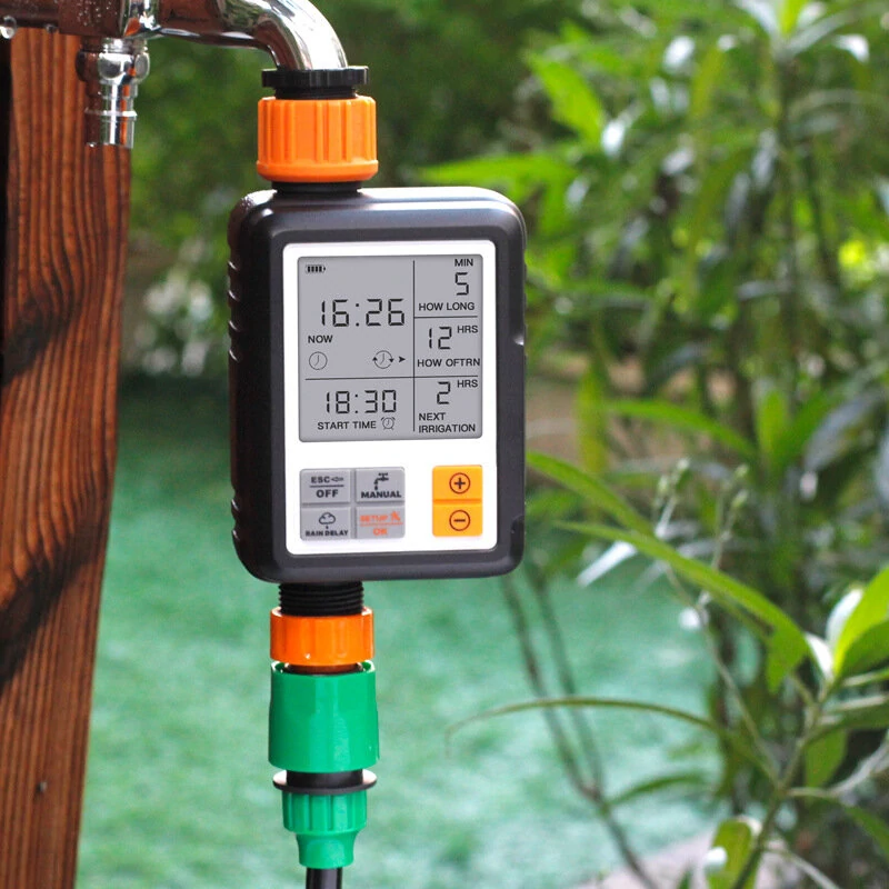 AGSIVO Sprinkler Timer Programmable Water Timer With Rain Delay for Garden Hose Automatic Watering System Waterproof Digital Irrigation Timer System — view 5