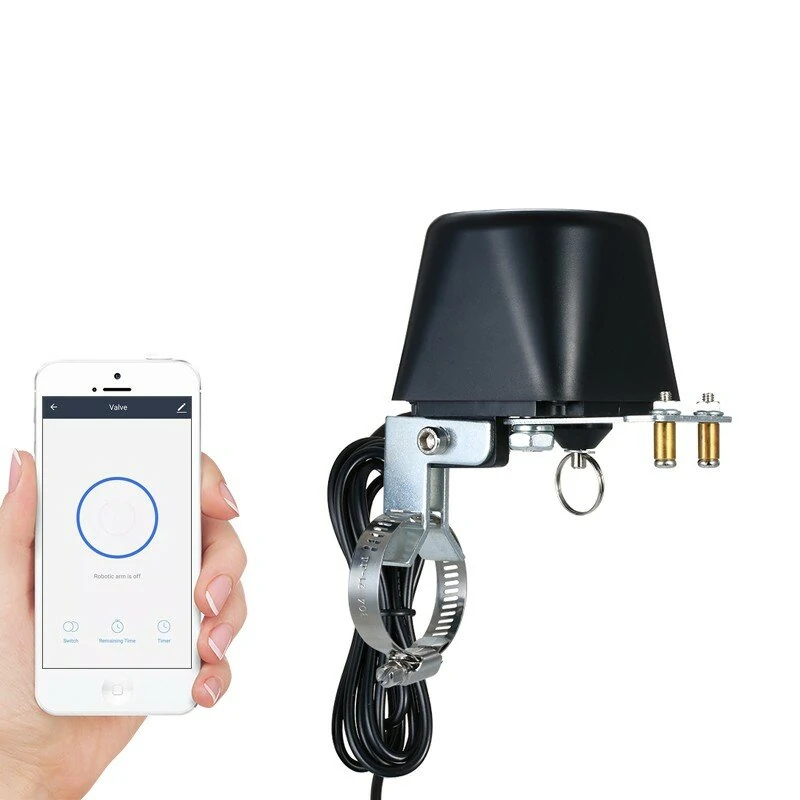 AGSIVO Tuya Wifi Smart Water Gas Valve Shut off App Remote Control Water Timer Sprinkler Controller Compatible With Alexa / Google Assistant Works with Smart Life and Tuya Application — AGSIVO