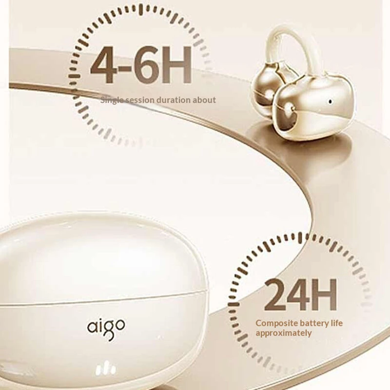 AIGO CJ195 Air Conduction Earbuds Wireless bluetooth Earphone 720° Spatial Sound Directional Sound Transmission Low Game Delay Open-ear Earclips Sports Headphones — view 7