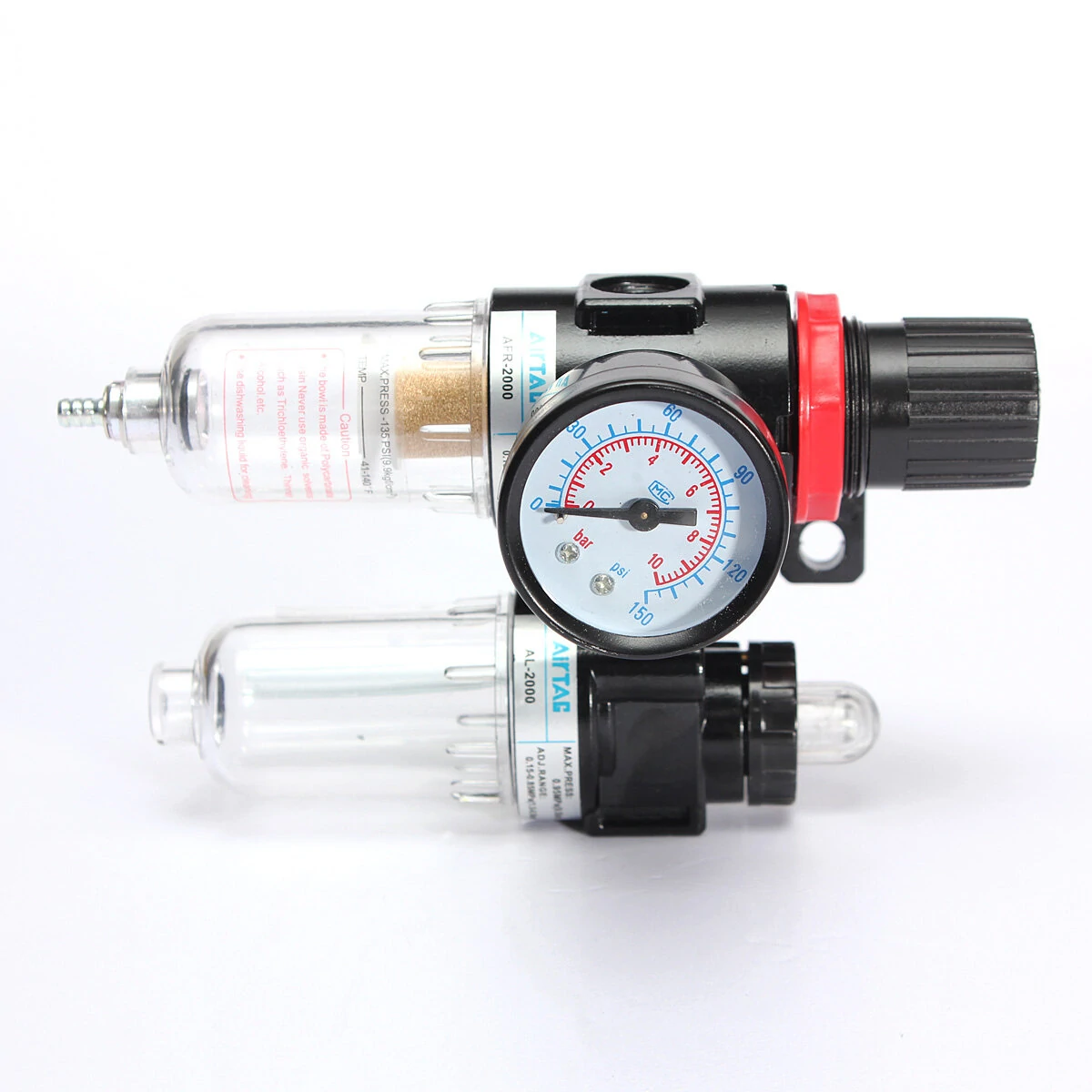 Air Pressure Regulator Water Separator Trap Filter Airbrush Compressor — view 3