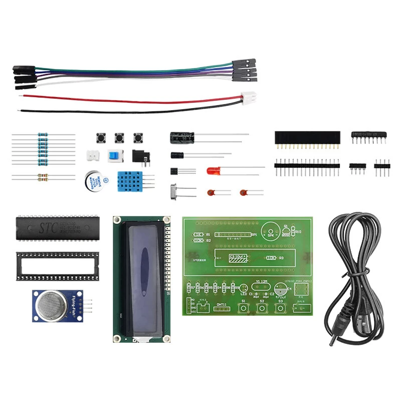 Air Quality Temperature Humidity Voltage Detection Kit Multi Gas Sensor Support MQ Series PCB Board Comprehensive Environmental Monitoring — view 3