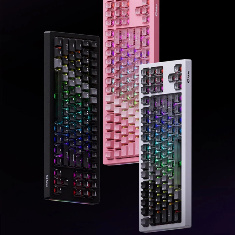 AKKO 5087 V3 HE Magnetic Switch Wired Mechanical Keyboard Hot-swappable Gasket Structure 8KHz Return Rate ARGB Backlight 0.005RT 32K Scanning Rate E-sports Gaming Keyboards — view 3