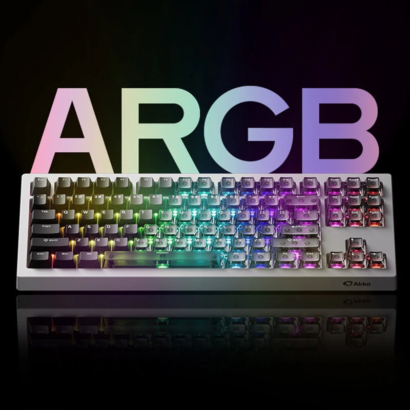 AKKO 5087 V3 HE Magnetic Switch Wired Mechanical Keyboard Hot-swappable Gasket Structure 8KHz Return Rate ARGB Backlight 0.005RT 32K Scanning Rate E-sports Gaming Keyboards — view 5