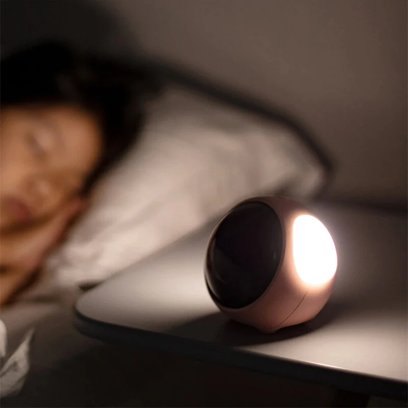 Alarm Clock with Cute Expression Voice-Activated Numpopularity Alarm Clocks Rechargeable LED Night Lights — view 7