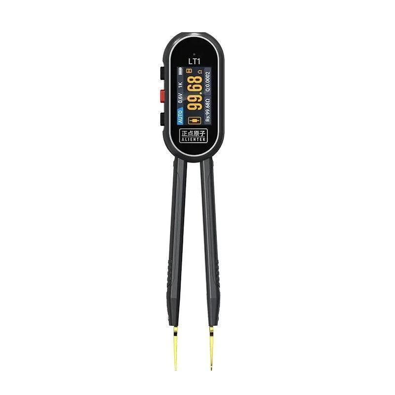 ALIENTEK LT1 Smart LCR Tweezers Tester with 1kHz 10kHz Frequency 1.14 Inch IPS Display Portable Voltage Continuity Diode Measurement Tool