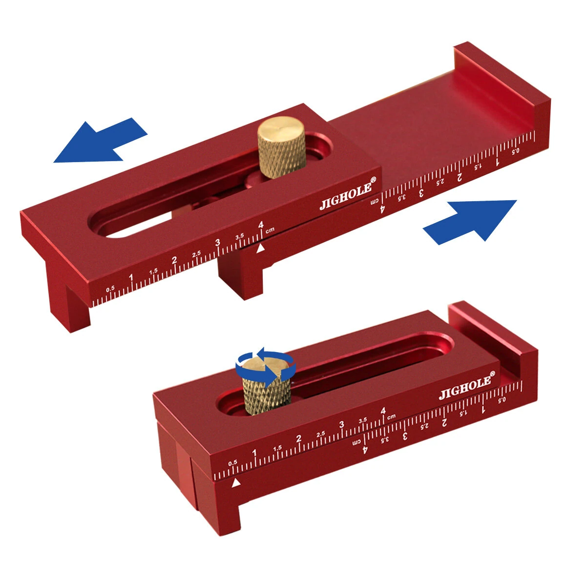 Aluminum Alloy Depth Gauge 5-40mm Gaps Gauge Woodworking Saw Gap Measuring Tool for Cutting Slotting Precision Metal Construction — view 4