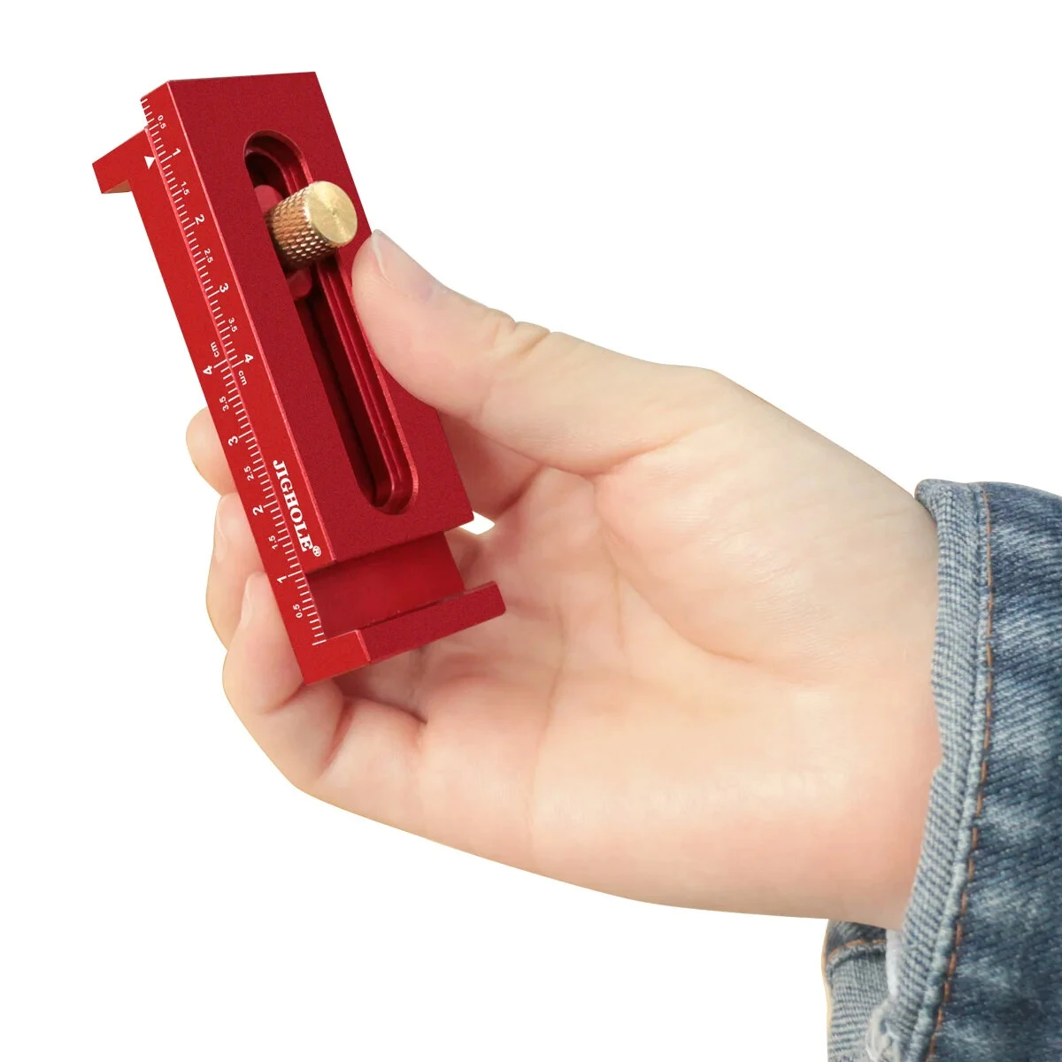 Aluminum Alloy Depth Gauge 5-40mm Gaps Gauge Woodworking Saw Gap Measuring Tool for Cutting Slotting Precision Metal Construction — view 9