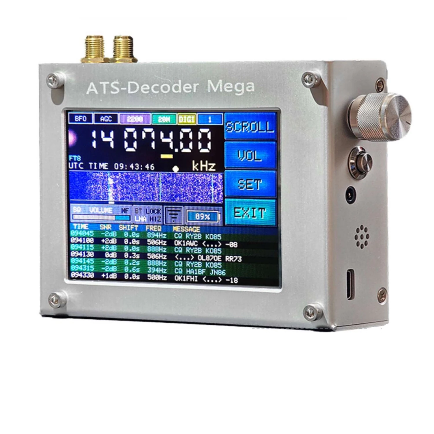 AMNVOLT ATS Decoder Si4732 Full Band Radio Receiver FM AM LW MW SW SSB DSP Receiver with Official H-RADIO 4.2 License Code — AMNVOLT