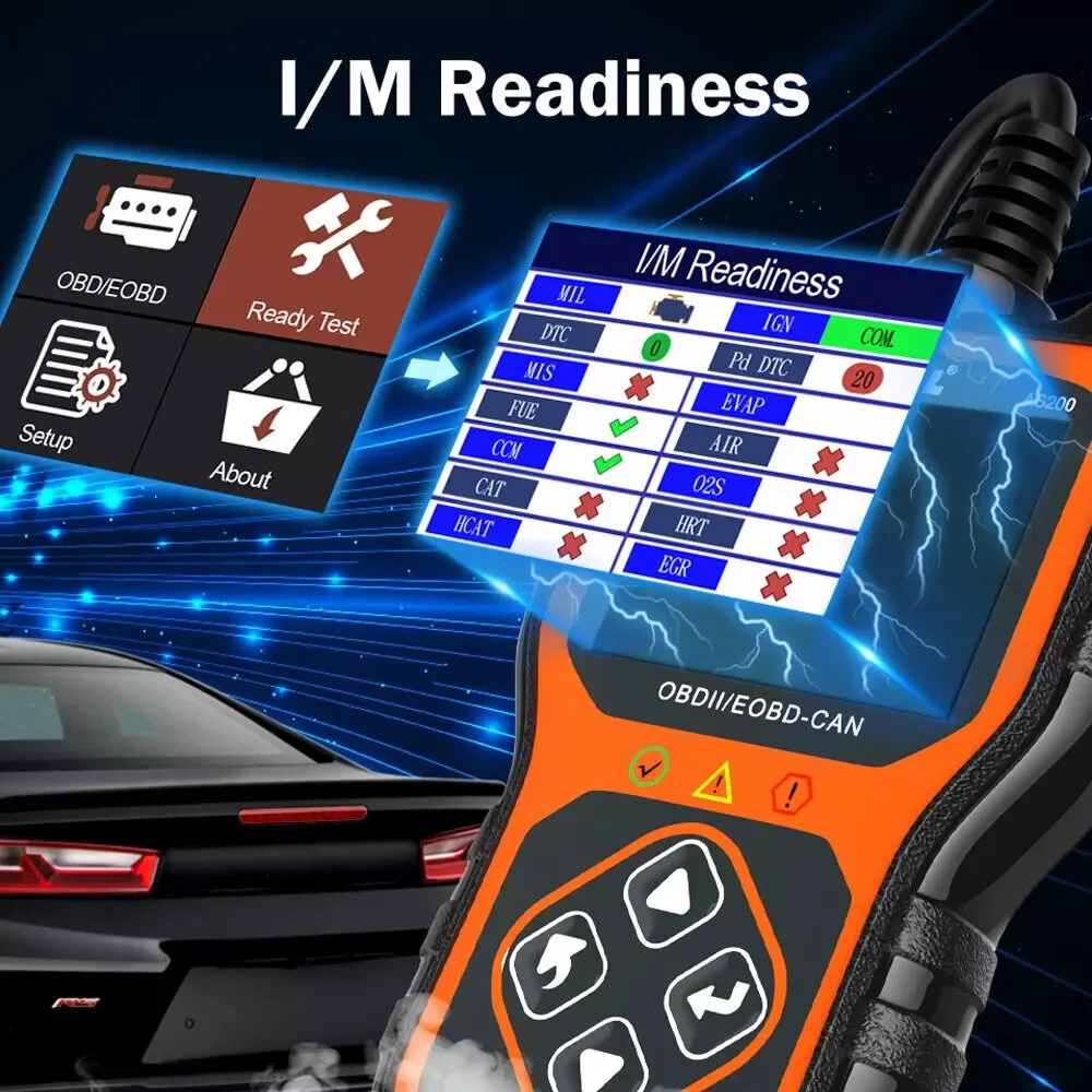 ANCEL AS200 OBD2 Scanner Car Diagnostic Tool Engine Check Car OBD2 Scanner OBD2 Code Reader Check Engine Fault Data Stream Car Tools Car Diagnostic Tools — view 7