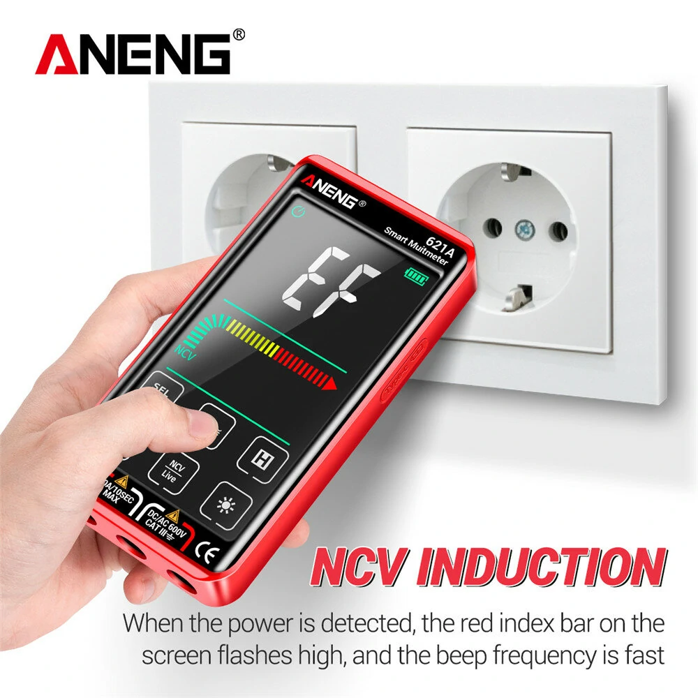 ANENG 621A 9999 Counts Auto Range Full-screen Touch Smart Digital Multimeter Rechargeable DC/AC Voltage Current Tester Meter — view 8