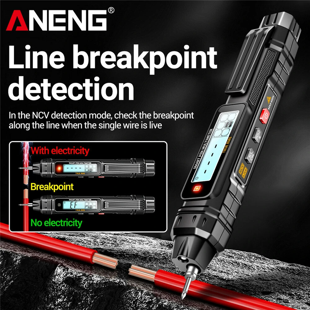 ANENG A3005 Digital Multimeter Pen Type 4000 Counts Professional Meter Non-Contact Auto AC/DC Voltage Ohm Diode Tester For Tool — view 8